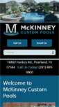 Mobile Screenshot of mckinneycustompools.net